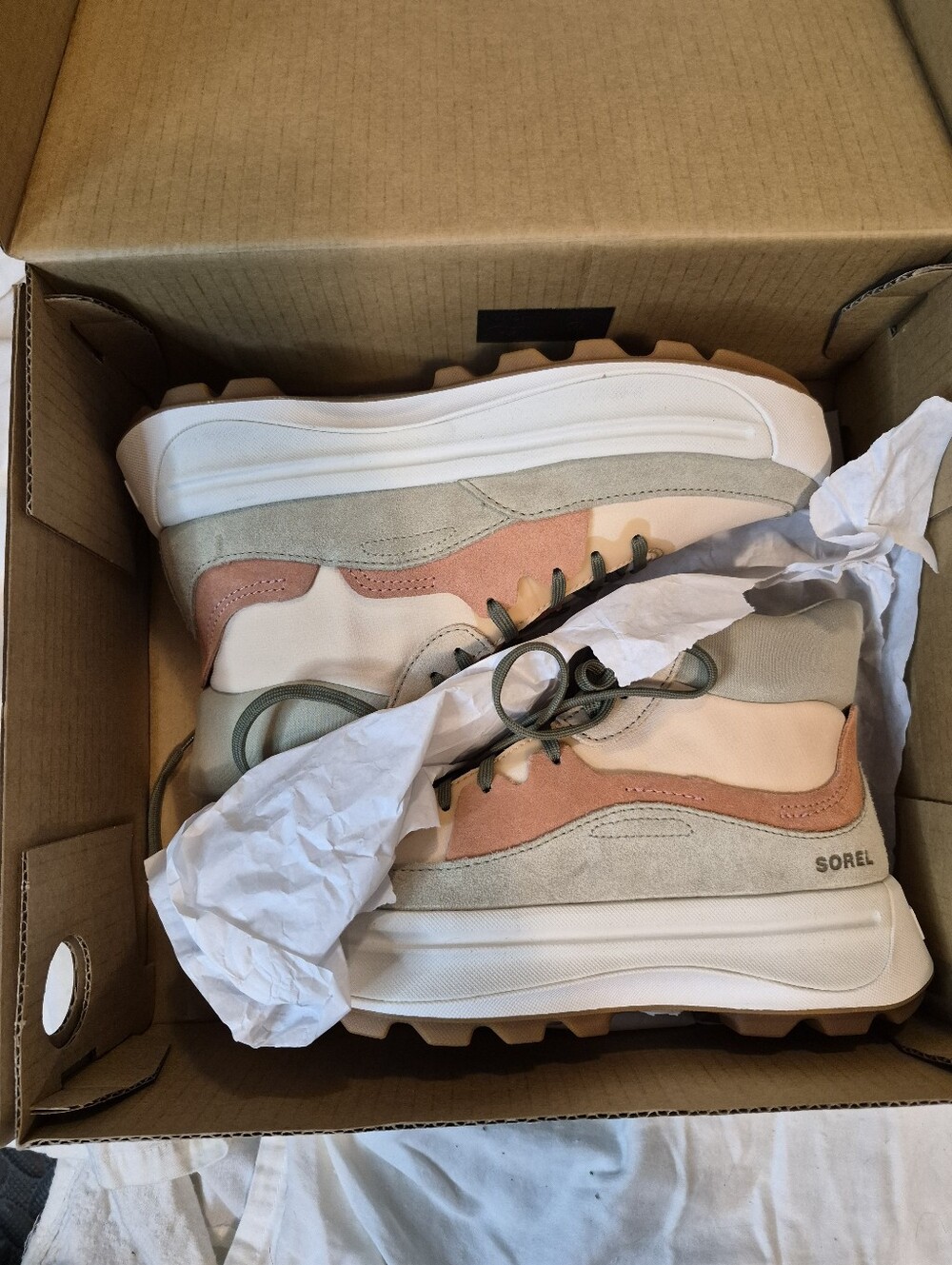 SOREL ONA 503 Mid Sneakers Nova Sand Paradox Pink Boots Size 8 New in Box